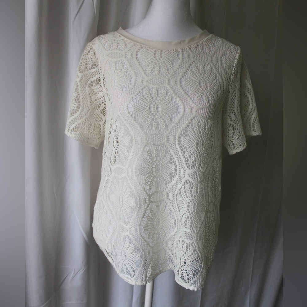 Banana Republic Crochet Lace Top